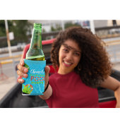 トロピカルプールパーティー |夏の誕生日 リキュールボトルラベル