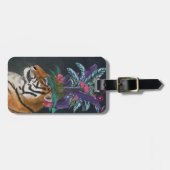 トロピカルヘッドピース付きタイガー ラゲッジタグ (正面横)