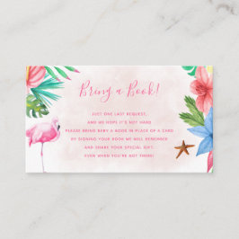 トロピカルベイビーシャワーの本を持ってきてください エンクロージャーカード