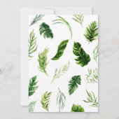 トロピカルベイビーシャワー 招待状 (裏面)