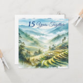 トロピカルベトナムデスティネーションブルーホワイトクラシック カード (正面/裏面インサイチュ)