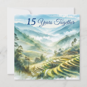 トロピカルベトナムデスティネーションブルーホワイトクラシック カード