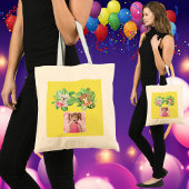 トロピカルベビーアニマルトートバッグ子供の誕生日の好意 トートバッグ