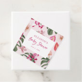 トロピカルベビーシャワーメッセージカード フェイバータグ (インサイチュ)