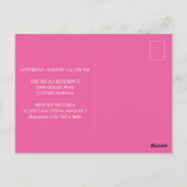 トロピカルベビーシャワー招待状アロハポストカード ポストカード (裏面)