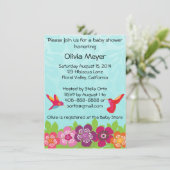 トロピカルベビーシャワー招待状 招待状 (スタンド正面)