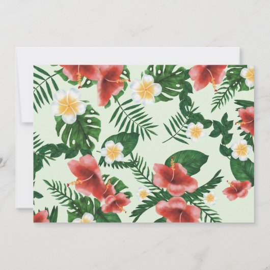 トロピカルベビーパロッツ野生の赤ちゃんシャワー感謝してい写真 サンキューカード (裏面)