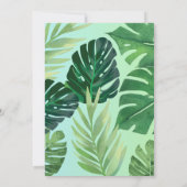 トロピカルベビー初の誕生日サファリ招待状 招待状 (裏面)