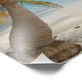 トロピカルベリーズビーチカリブのアイランドシースケープ フォトプリント (角)