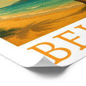 トロピカルベリーズビーチカリブのバケーション ポスター (角)