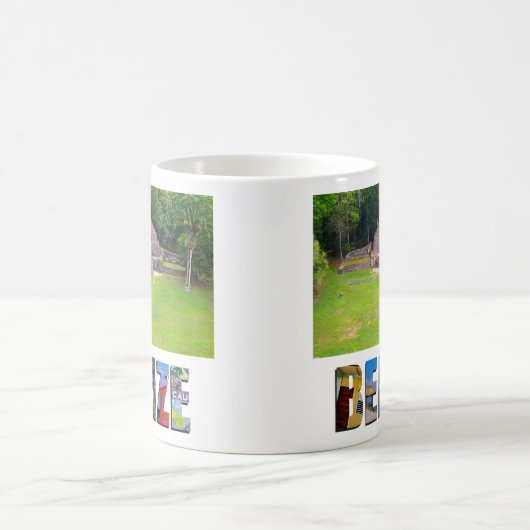 トロピカルベリーズ古代マヤ廃墟の寺院の写真 コーヒーマグカップ