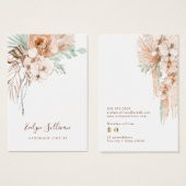 トロピカルベージュとミントイヤリングディスプレイカード (正面&裏面)