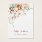 トロピカルベージュとミントイヤリングディスプレイカード (正面)