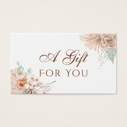 トロピカルベージュとミントギフトカード (正面)