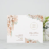 トロピカルベージュとミントサービスメニューパンフレット (スタンド正面)