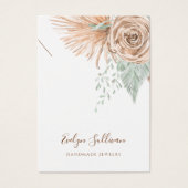 トロピカルベージュとミントネックレスディスプレイカード (正面)