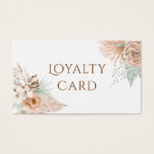 トロピカルベージュとミントロイヤリティカード (正面)