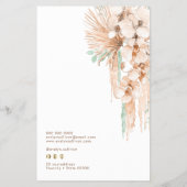 トロピカルベージュとミント価格リストチラシ チラシ (裏面)