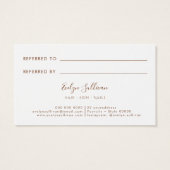 トロピカルベージュとミント紹介カード (裏面)