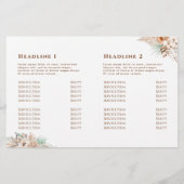 トロピカルベージュとミント2折パンフレット (裏面)