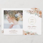 トロピカルベージュとミント2折パンフレット (正面/裏面)