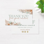 トロピカルベージュ感謝していとミントリ割引カード (デスク)