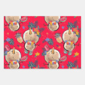 トロピカルホリデークリスマスラッピング紙シート ラッピングペーパーシート (正面)