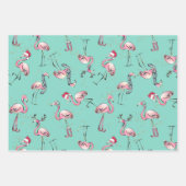 トロピカルホリデークリスマスラッピング紙シート ラッピングペーパーシート (正面3)