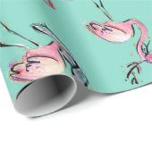 トロピカルホリデークリスマスラッピング紙 ラッピングペーパー (ロールコーナー)