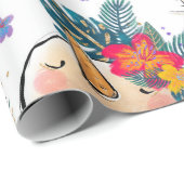 トロピカルホリデークリスマスラッピング紙 ラッピングペーパー (ロールコーナー)