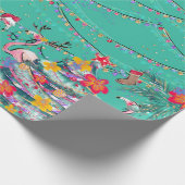 トロピカルホリデークリスマスラッピング紙 ラッピングペーパー (角)