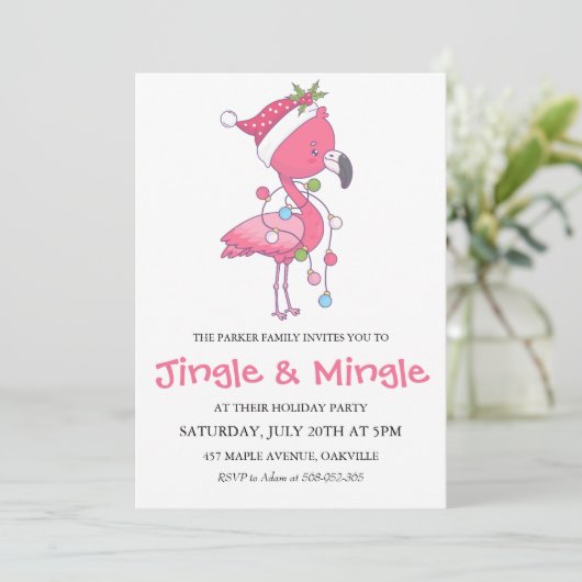 トロピカルホリデーパーティー招待状 招待状 (スタンド正面)