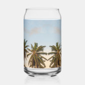 トロピカルホリデーパームツリーズ ガラス缶 (左)