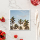 トロピカルホリデーパームツリーズ スタンダードカクテルナプキン (インサイチュ)