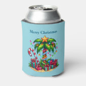 トロピカルホリデーパームツリーメリークリスマス 缶クーラー (缶裏面)
