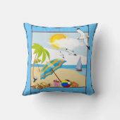 トロピカルホリデービーチ クッション (裏面)