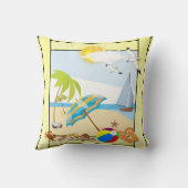 トロピカルホリデービーチ クッション (裏面)