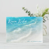 トロピカルホリデービーチ |クリスマスまたはハヌカー シーズンカード (スタンド正面)