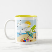 トロピカルホリデービーチ ツートーンマグカップ (左)