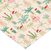 トロピカルホリデービーブスクリスマスパターン ショートテーブルランナー (コーナー)