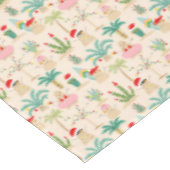 トロピカルホリデービーブスクリスマスパターン テーブルクロス (アングル)