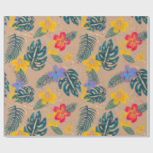 トロピカルホリデーラッピング紙 ラッピングペーパー (フラット)