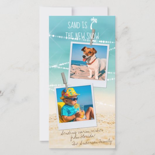 トロピカルホリデー2 – フォトビーチクリスマスカード (正面)