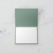 トロピカルホワイトとグリーンウォーターのカラーサンキューカード サンキューカード (内部)