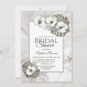 トロピカルホワイトオーキズブライダルシャワー 招待状 (正面)