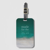 トロピカルホワイトサンディビーチ夏 ラゲッジタグ (正面縦)