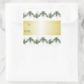 トロピカルホワイトヒトスクエアギフトラベル スクエアシール (バッグ)