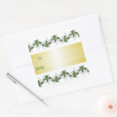 トロピカルホワイトヒトスクエアギフトラベル スクエアシール (封筒)