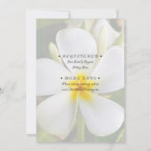 トロピカルホワイトフローラ – 新着情報 – RSVP 招待状 (裏面)