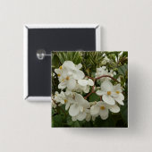 トロピカルホワイトベゴニアフローラ 缶バッジ (正面&裏面)